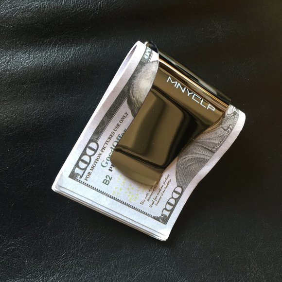 Black Chrome Money Clip/ Wallet - Picture 4 of 4